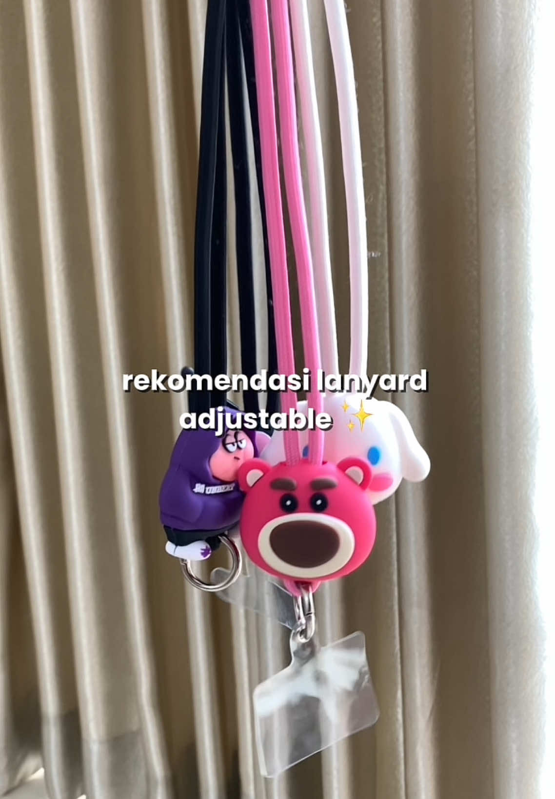 Lanyard character lucu yg bisa dipandang pendekin✨ #lanyardhp #gantunganhp #longstrap #lanyardstrap #foryouu #racuntiktok #viral 