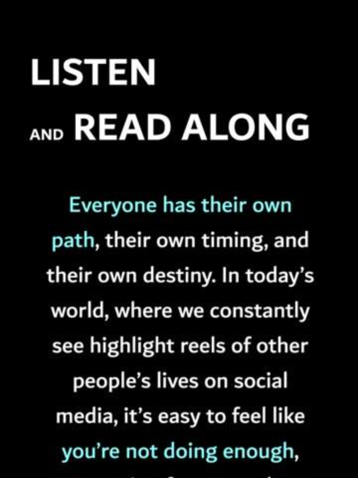Shadow English Practice. Everyone has their own path, so enjoy it! #english #speaking #listening #viral #foryou
