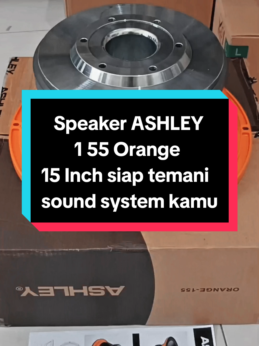 Bass Nendang! Suara Gahar! Speaker ASHLEY 155 Orange 15 Inch siap temani sound system kamu di lapangan, hajatan, atau rumahan! Desain keren, tenaga buas! Spesifikasi: 📏 Ukuran: 15 Inch 🔄 Voice Coil: 5 Inch ⚡ Power: 1300W RMS / 2600W Max 🎚️ Impedansi: 8 Ohm 🔊 Sensitivitas: 95 dB 🎵 Frekuensi: 35 – 1500 Hz 🧲 Daun & Magnet Tebal 🔊 Karakter Subwoofer  Cocok untuk: • Sound system lapangan • Acara hajatan • Mobil audio Stok Terbatas, langsung order sekarang, cek keranjang kuning! #SpeakerAshley #SubwooferLapangan #SoundSystemBass #AudioMobil #BassNendang #Speaker15Inch #Ashley155 #AudioLapangan #SoundSystemHajatan #AudioPro #TokoSound #BassMantap #CapCut 