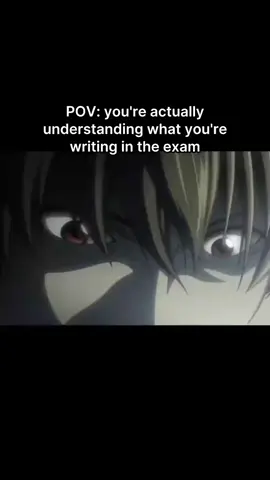 #yagami #light #yagamilight #deathnote #exam #writting #understand #anime #animeedit #fyp #fypシ #viral 