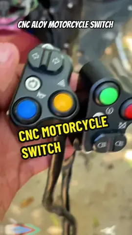 CNC ALOY MOTORCYCLE HANDLE BAR SWITCH. #cnc #motorcycle #motorcycleaccessories #tiktokfinds #affordable #fyp 