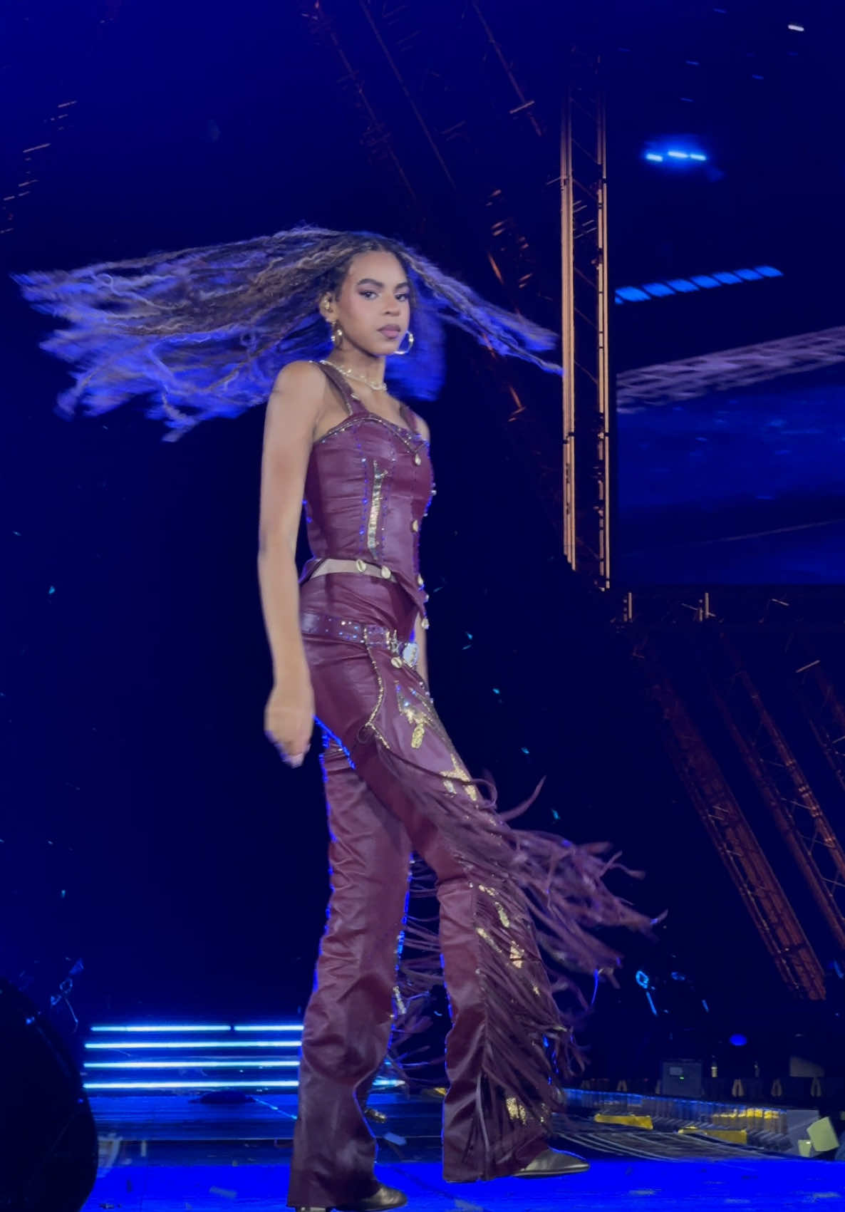 miss blue aaaaaaate  #blueivy #beyonce #cowboycarter #tour #country #cowboy #dance #renaissance #music 