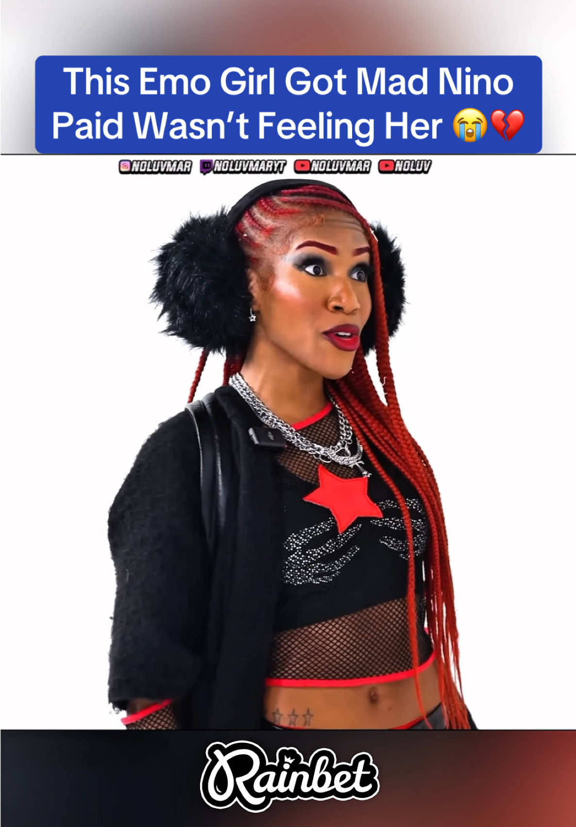 Emo girl gets rejected by Nino Paid 😭💔 #ninopaid #cantgoback #fyp #emogirl #20v1 #cantgobacc #trending #viral 