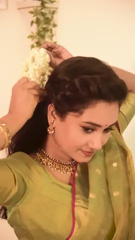 hair style for traditional outfits #fyp #onemillionaudition #malaysiatamiltiktok #hairstyles 