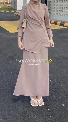 the most waited restock of raya coords is finally here and now can fit up to xl 😍❤️ #raya #coords #farmadstore #modestoutfit #OOTD 