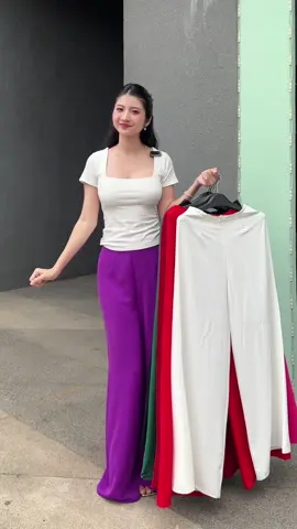 Quần lụa che khuyết điểm , chất mát mềm lắm #xuhuong #thoitrangnu 