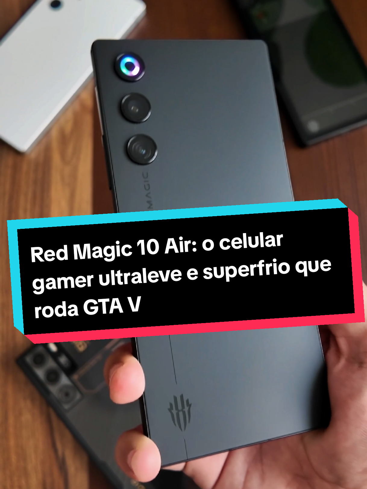 Pensou por dois segundos Red Magic 10 Air: o celular gamer ultraleve e superfrio que roda GTA V  #redmagic #redmagic10air #celulares #telefone #tecnologia #lancamentos #foryoupage #fyp 