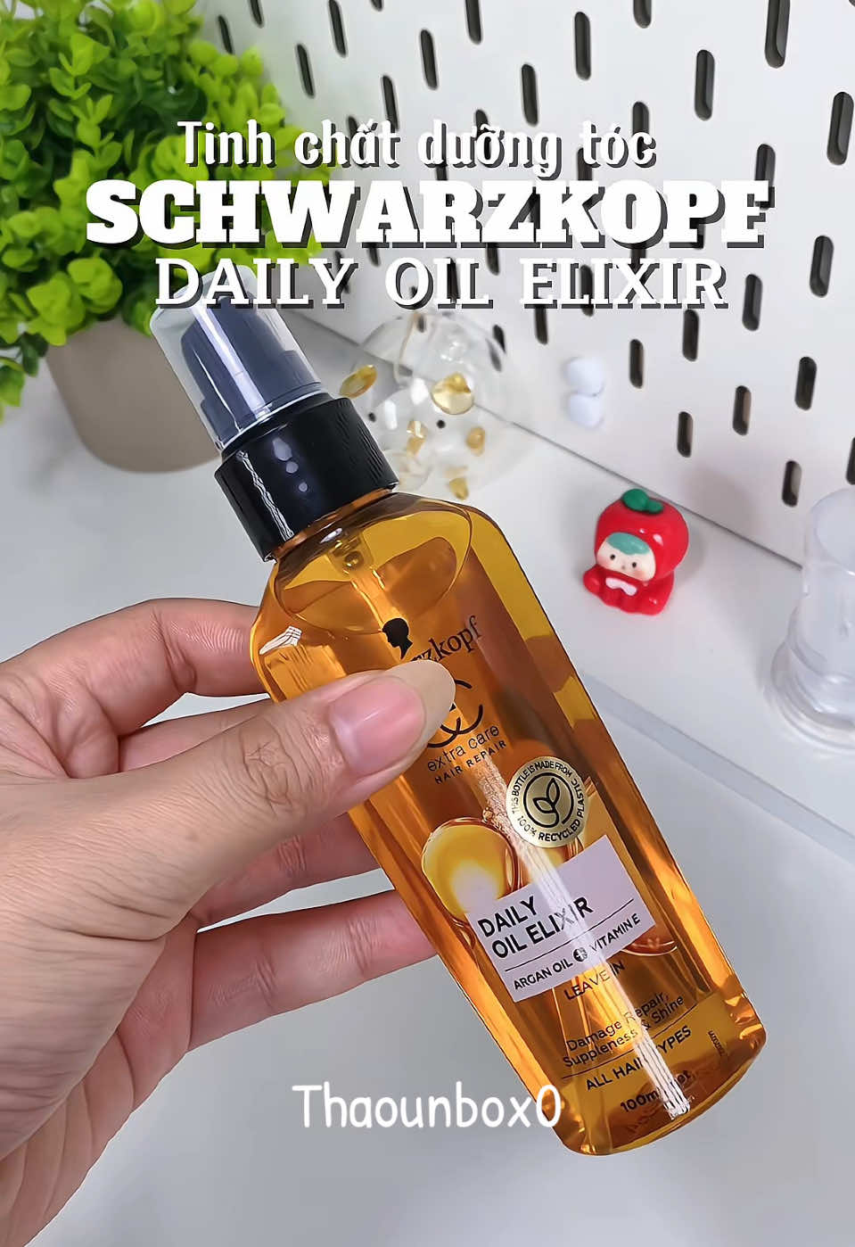 Oil dưỡng tóc 👩‍🦱 #duongtoc #dauduongtoc #dailyoilelixir #schwarzkopf #xuhuong 