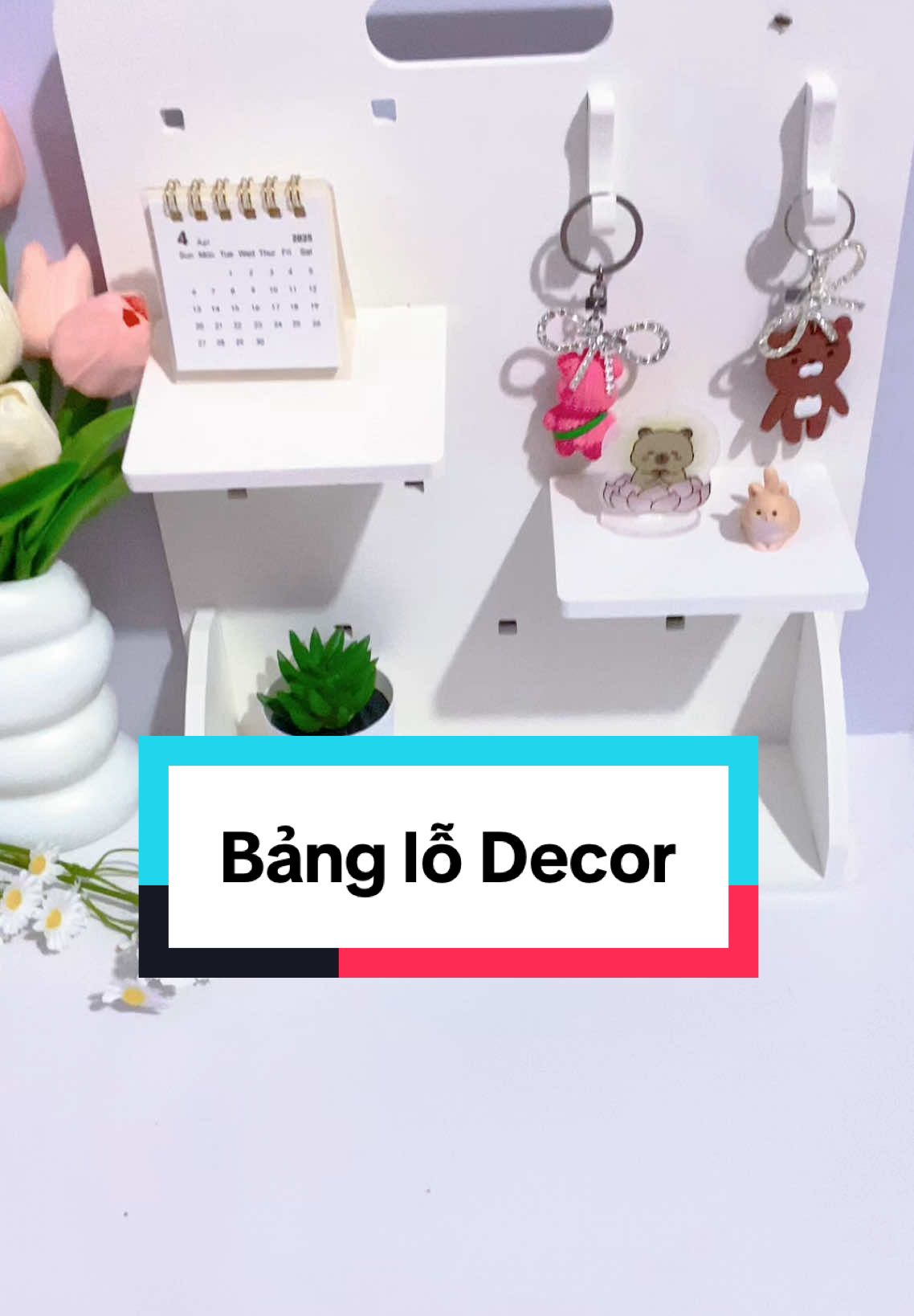 Decor hệ tiết kiệm 😆#pegboard #decor #decorbanhoc #decorgoclamviec 