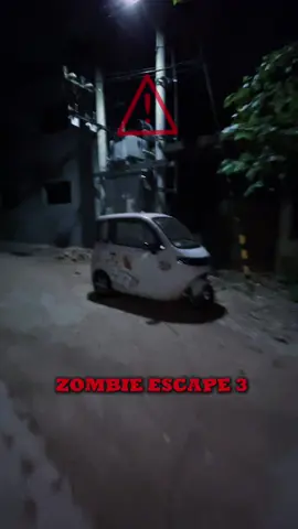 On the third day of the zombie attack, I fled around on a tricycle.😱 #minicar #tricycle #campinglife #limousine #electriccar #Outdoor #fyp #camping #glamping #cozyspace #asmr #relax 