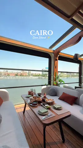 From the heart of Cairo to the edge of the Nile ✨ your lunch oasis awaits at Cavo Island  📍Nile City Boat , zamalek , cairo 