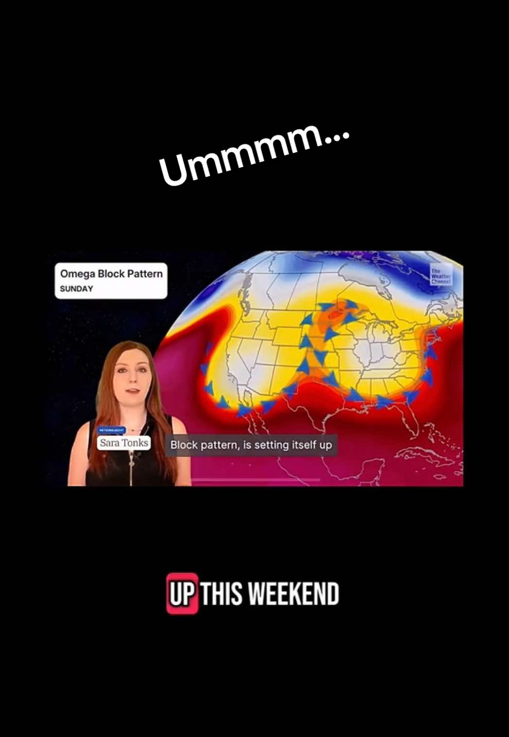 @The Weather Channel it doesn't look like the Greek letter Omega... that's not it. #omegablockpattern #weatherchannel #theweatherchannel 