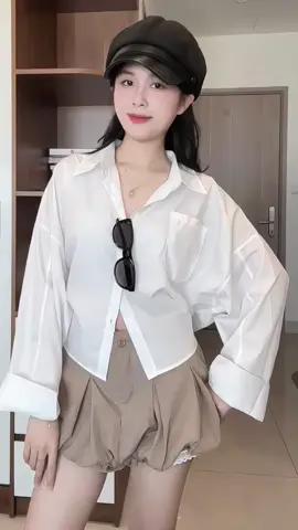 Áo Sơ Mi Dáng Rộng Tay Rộng #aosomi #aosominu #aosomidangrong #thoitrangnu #xuhuong 