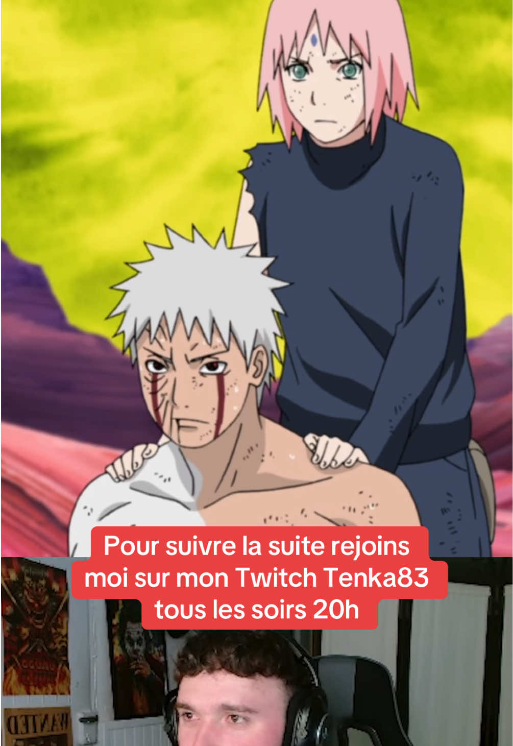 Rejoins moi sur twitch tous les soirs à 20h lien en bio #naruto #narutoshippuden #react #reactanime #anime #twitch 