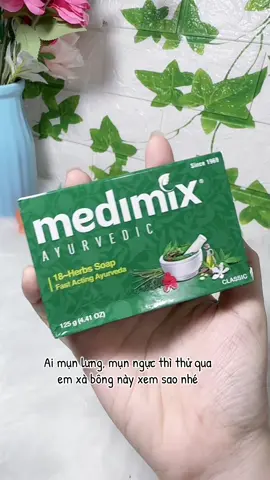 Xà bông medimix hỗ trợ giảm mụn lưng, mụn ngực #medimix #munlung #xabong 