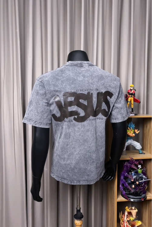 JESUS SAVES Wear your faith with style! Trendy, all-cotton streetwear for travel & sports. Stay blessed & fashionable! #ChristianFashion #Streetwear #FaithStyle #GospelApparel #MensFashion #TrendyTee #AllCotton #wearyourfaith #fyp #viral #viralvideo 