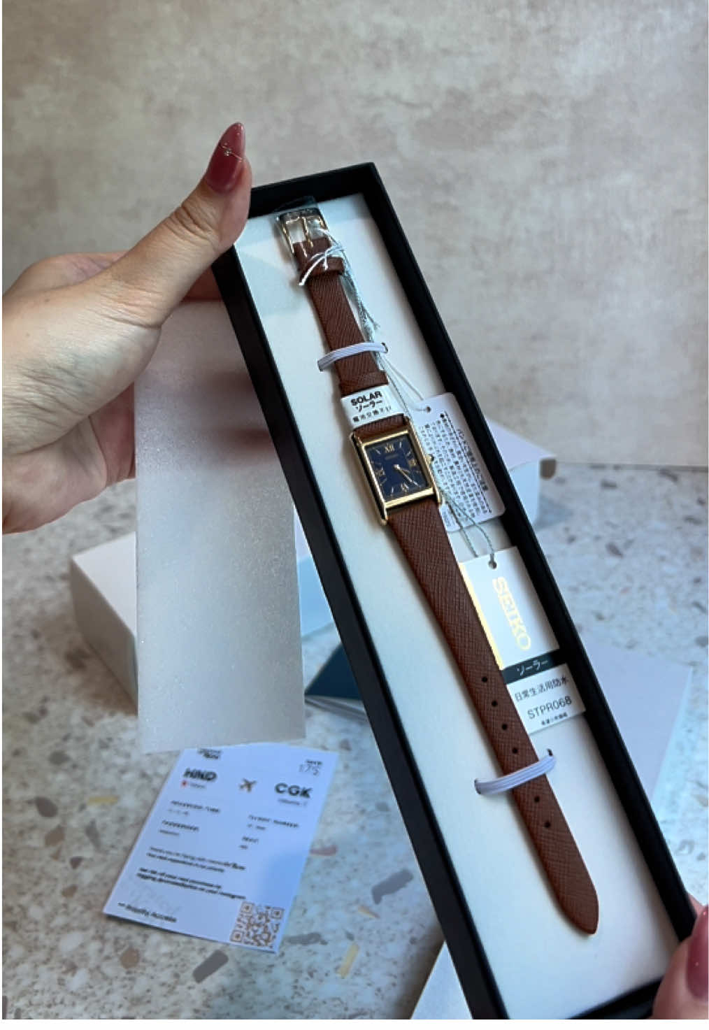 Finally found a watch that looks effortlessly classy and elegant, my very first timepiece—Seiko Nano Universe Solar in Brown 🤎 A gift to myself, a symbol of time well spent and moments yet to come 🥂  #firstwatch #seiko #watchlover #fyp 