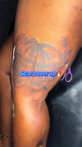 Scar coverup 🔥🔥 #scar #coverup #sunset 