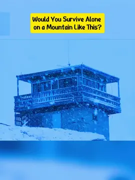 Would You Survive Alone on a Mountain Like This?#fyp#foryou#foryourpage#DIY#AlaskaLiving #OffGridLife #WinterSurvival #MountainCabin #SnowAdventure