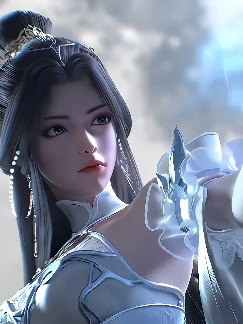 Yue Chan 🌙🤍 #yuechan #perfectworld #wanmeishijie #donghua #donghua3d #fyp 