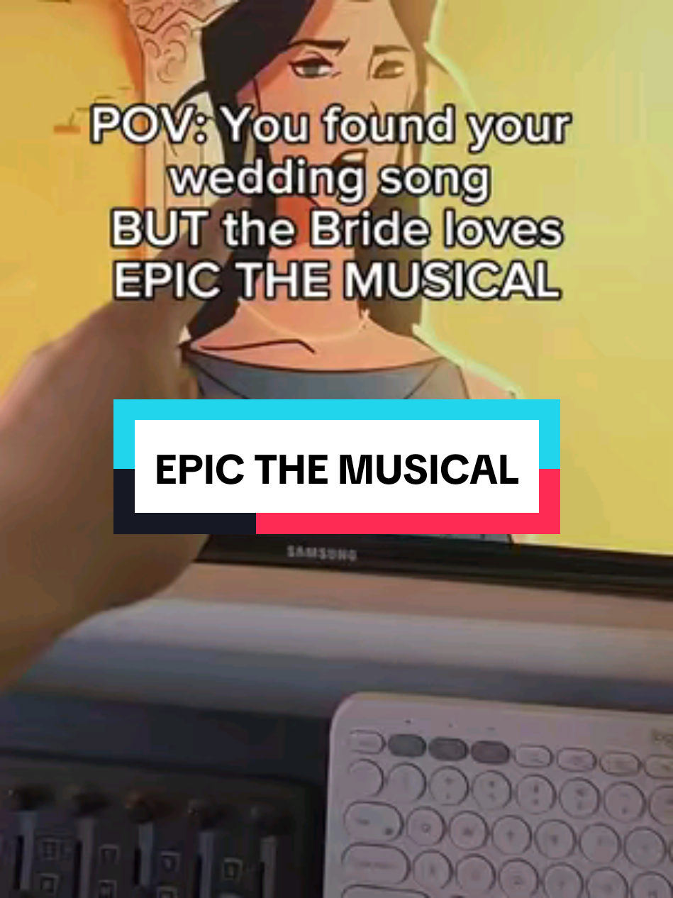 POV: The Bride loves EPIC the Musical #piano #wedding #weddingentrance #brideentry #brideentrance #epicthemusical #ithacasaga #jorge #odysseus #penelope #wyfilwma #2025bride #httyd 