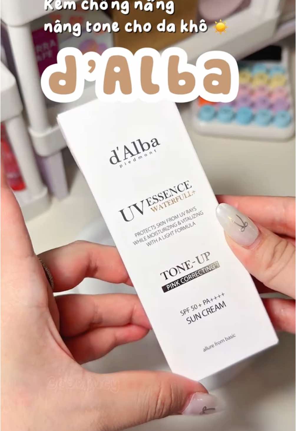 Kem chống nắng d’Alba hồng tone up ☀️ #kcn #kemchongnang #kemchongnangnangtone #kemchongnangkiemdau #kemchongnangdalba #dalbahong #cobejucy #cobebeauty #cobecosmetic 