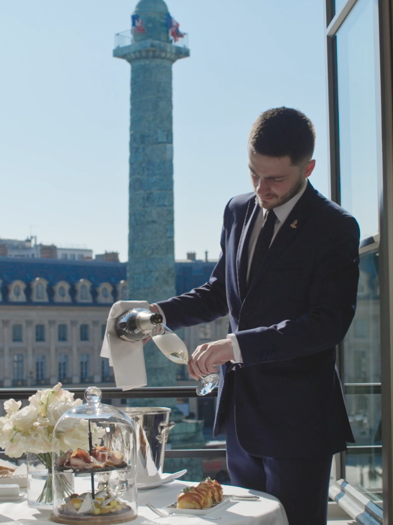 A moment of elegance with a view over Place Vendôme. ✨ Who would you share this perfect aperitif with? #RitzParis #frenchcuisine #paris #hotelparis #tiktokfood  #tiktokfood #tiktokrecipe