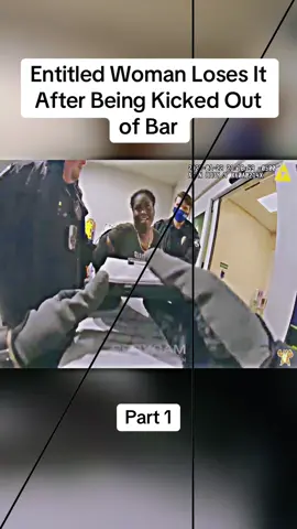Entitled Woman Loses It After Being Kicked Out of Bar #cops #copsoftiktok #police #policeofficer #bodycam #crime #truecrime #truestory #foryou #fyp 