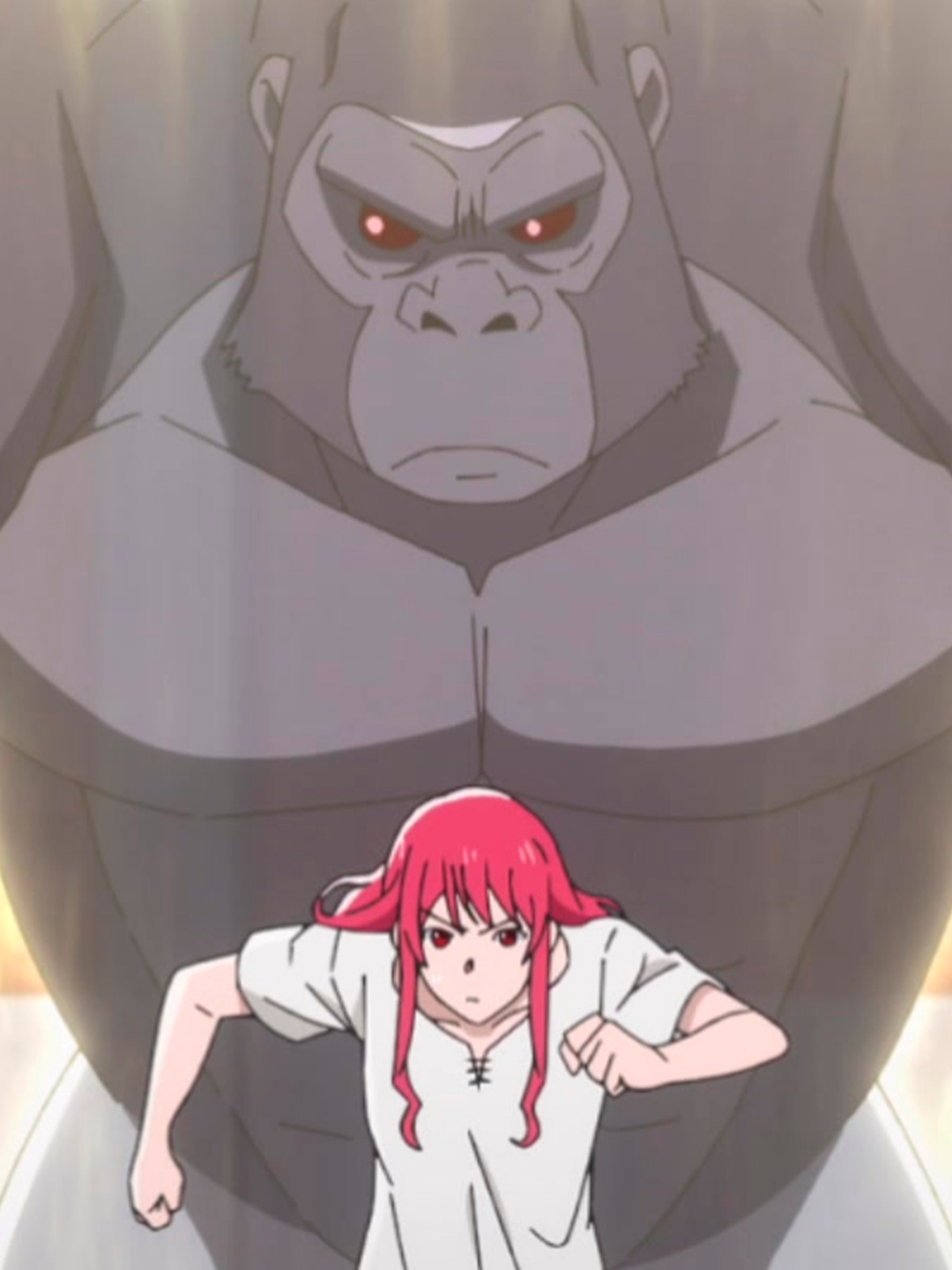 100 caras desavisados. O Gorila no fundo da sala 🦍😂 Anime: The Gorilla God's Go-To Girl