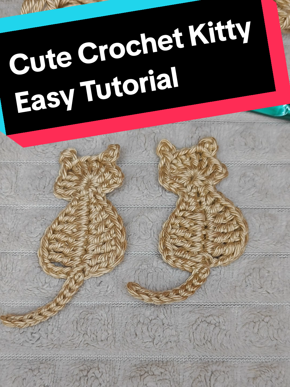 Do you like this tutorial? #crochettutorial #crochetforbeginners #crochetcat #easycrochet #crochetdecor 