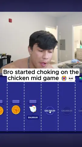 Bro started choking on the chicken #fyp 