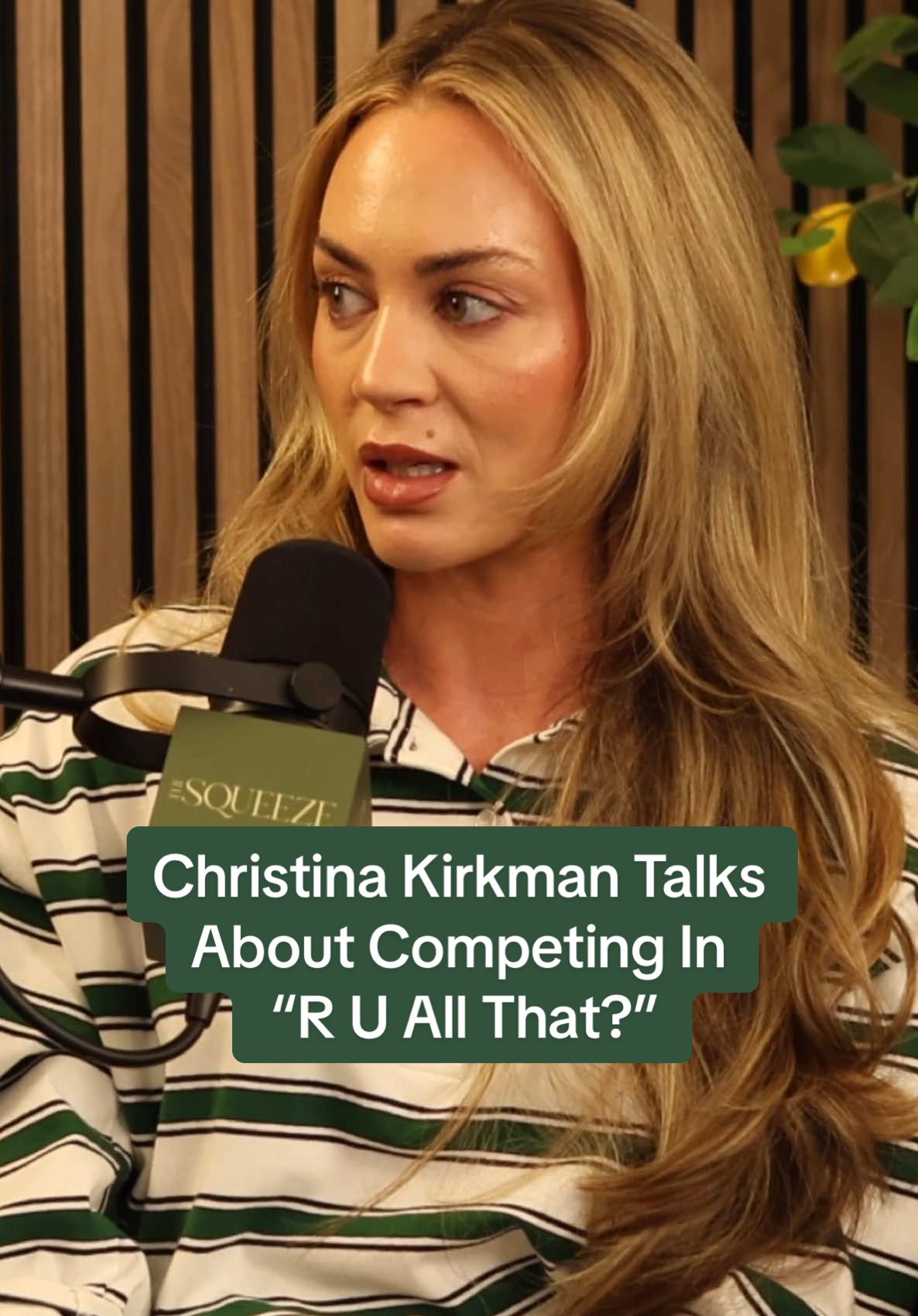 @CHRISTINA KIRKMAN talks about competing in “R U All That?: Nickelodeon's Search for the Funniest Kid in America,” winning a spot on 