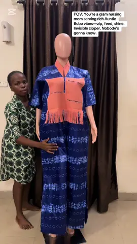 Rich Auntie  bubu gown for Nursing mom#fashiontiktok#tailoring 