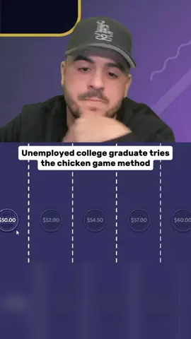 Unemployed college graduate shows the chicken game method 😁 #streamer #kickstreaming 