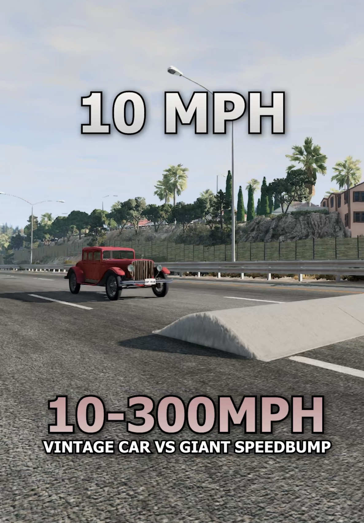 WAIT For 300MPH 😱😂🚗💥 #fyp #viral #crash #foryou #foryoupage #beamng #beamngdrive #car #cars 
