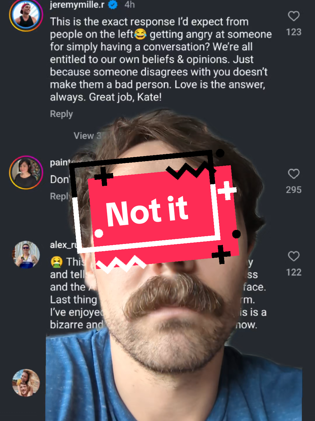 Probably the only influencer I've seen defend Kate Mackz. On brand for an antivaxxer who champions raw milk I guess. #runtok #Running #katemackz #greenscreen 