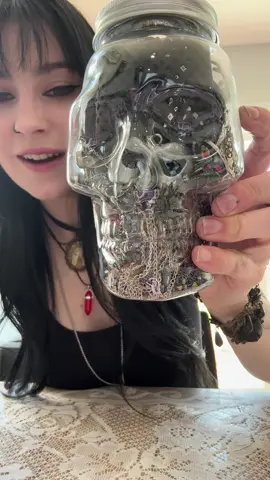TEN OUT OF TEN JAR!!! From @@Myrnashousofjewels 😍😍😍 #jewelrytiktok #foryewwww #trendingvideo #fypシ゚viral #mysteryjewlerygirl #supportsmallbusiness #crystals #mysterybox #accessories #jewleryhaul #mystery #jewelry #jar #alttiktok #crystalsoftiktok #handmadejewelry #unboxing 