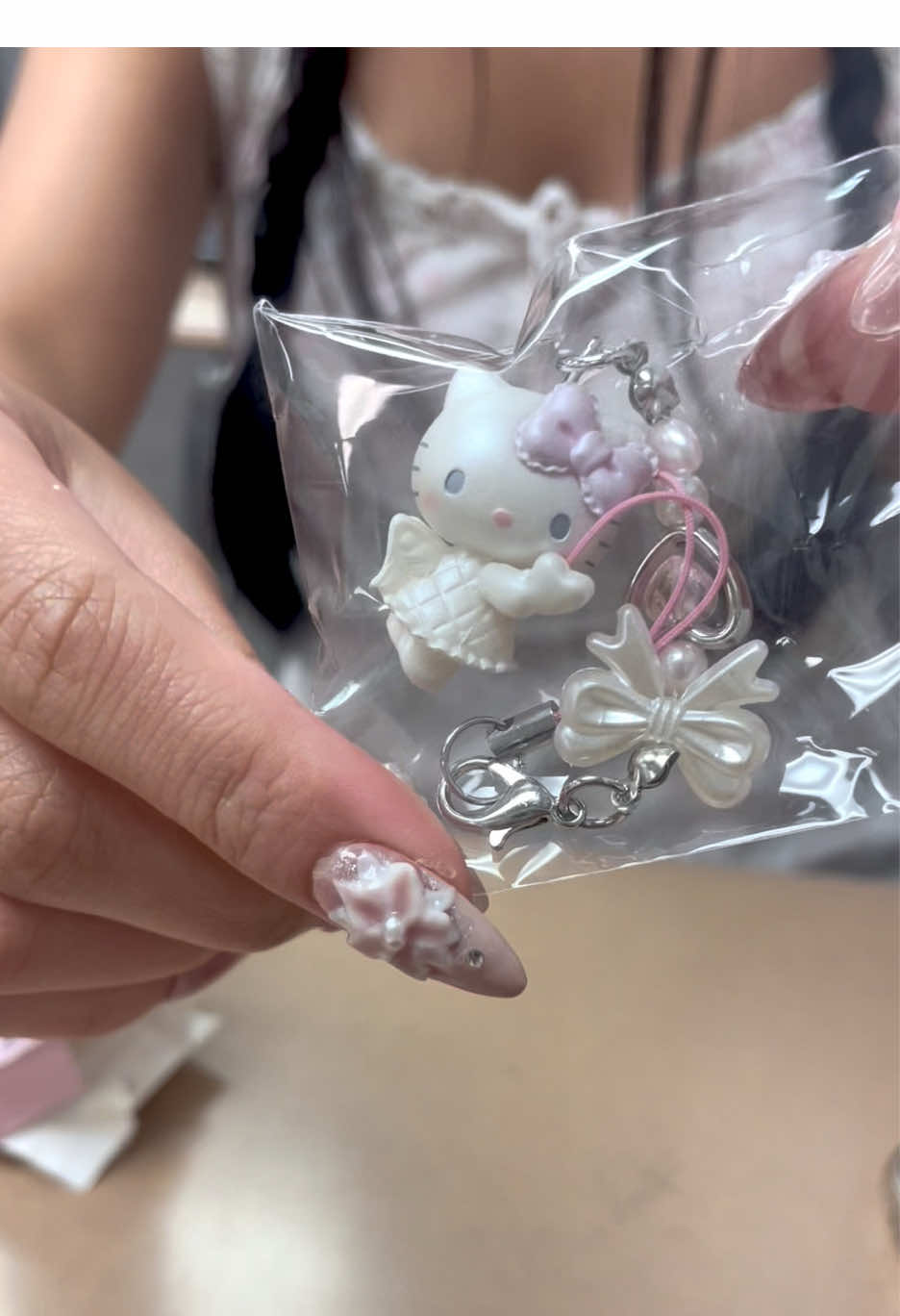 we got in trouble after this😢 I got these from aliexpress & linked them in my bio ! #hellokitty #sanrio #sanx #trinkets #charms #keychains #blindbox #cutecore #kawaii #pink #aesthetic 