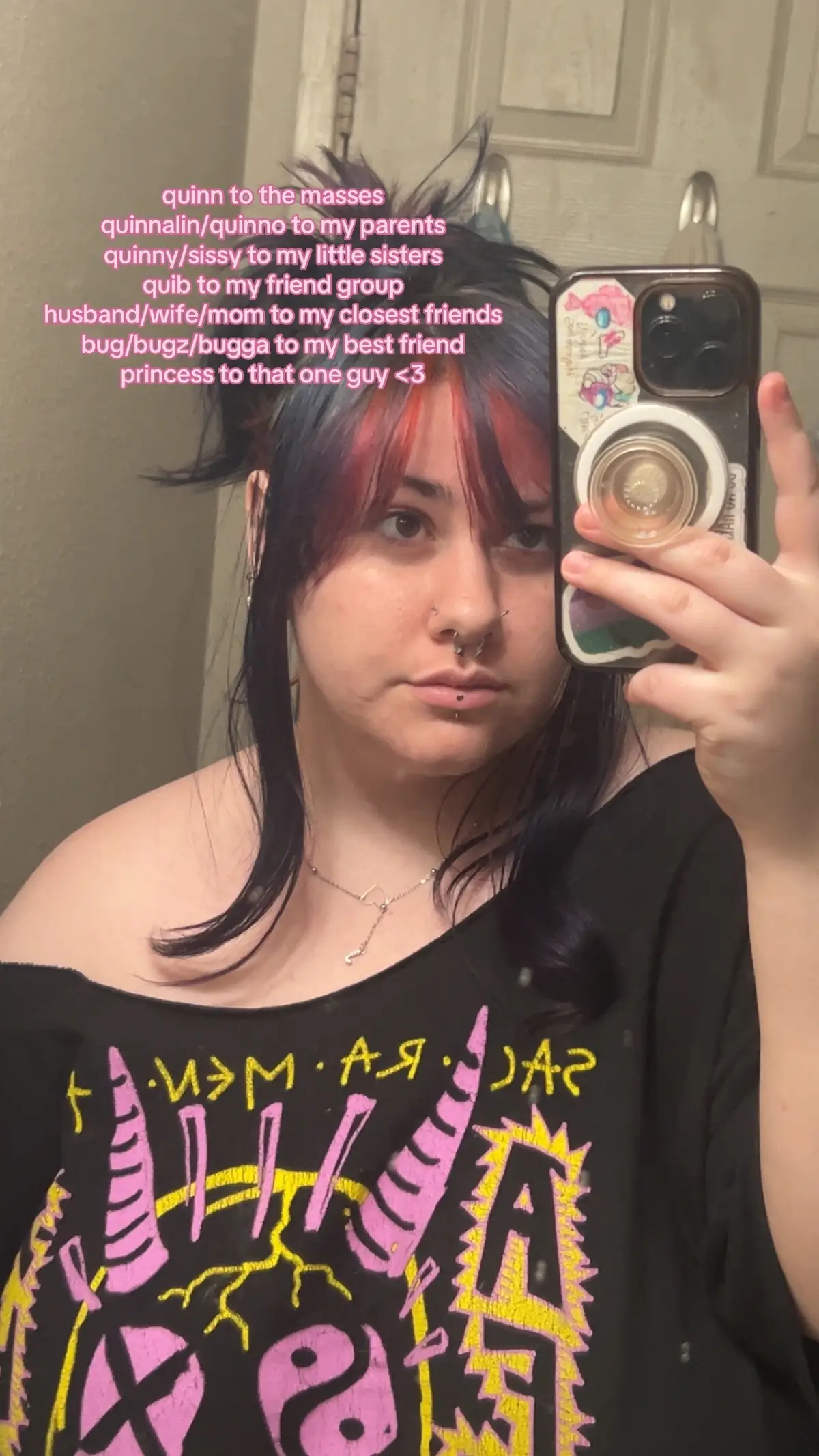 there’s many nicknames but i simplified lmfao #foryou #lgbtq #genderqueer #alt #punk #goth 