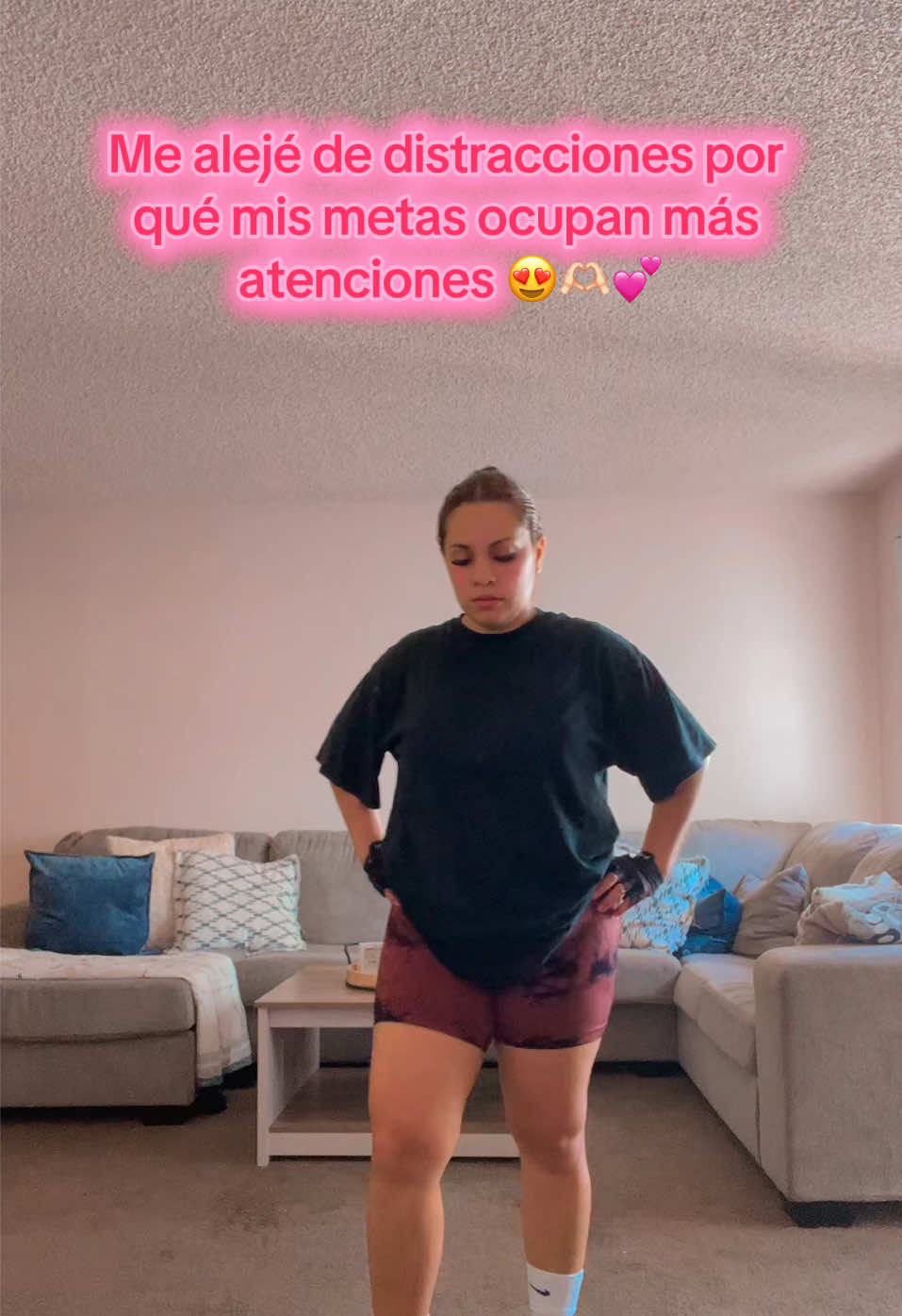 Me alejé de distracciones por qué mis metas ocupan  más atenciones 🏋🏻‍♀️😍🫶🏻💕#metas #workout #mirutinadeejercicio #ejerciciosencasa 