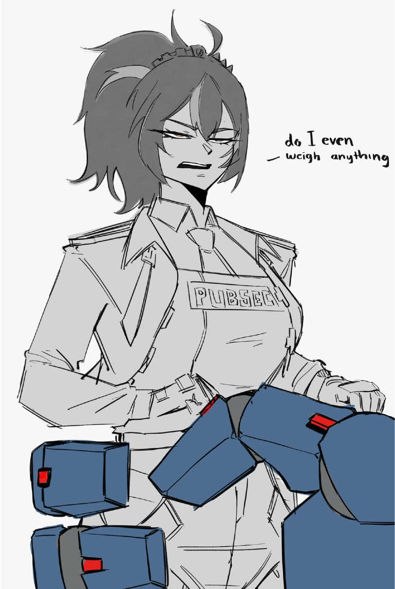 More Zhu yuan x barricade, lol. Inspo: @Josue_IDK  #fyp #transformers #zzz #barricade #zhuyuan #comedy #crackship #zhuyuanxbarricade #digitalartist #digitalart 