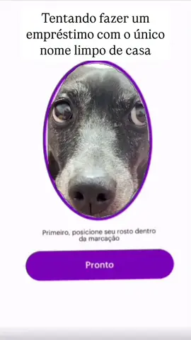 Tentando fazer um empréstimo com o único nome limpo da casa 🐶😂