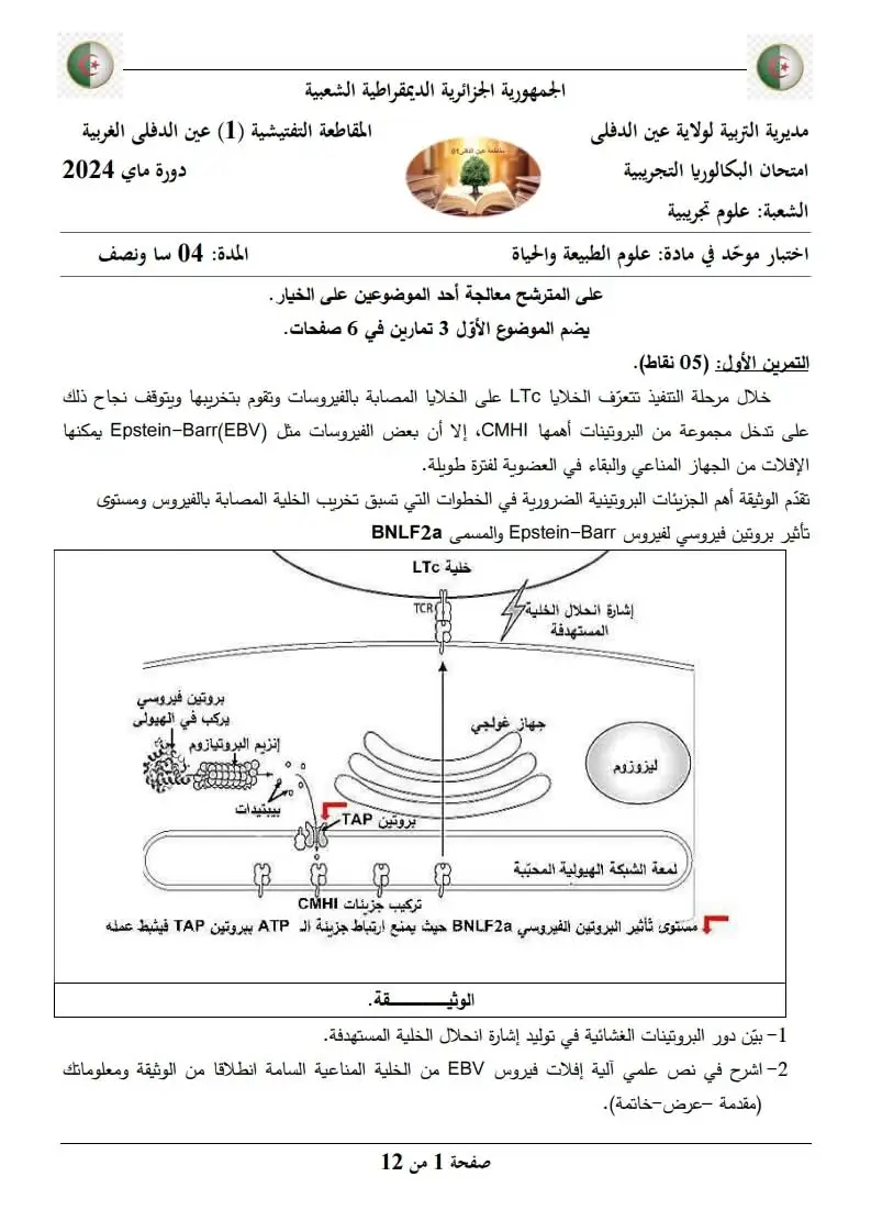 #bac2025 #علوم #ثانوي #الجزائر🇩🇿 #snv 