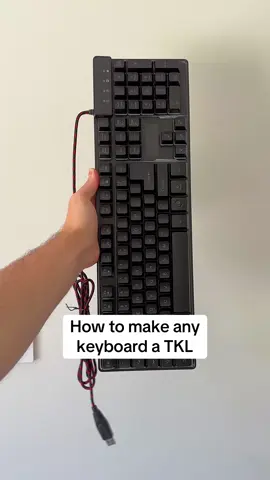 Make any keyboard a TKL #pcgaming #pcsetup #signalrgb #gamer 