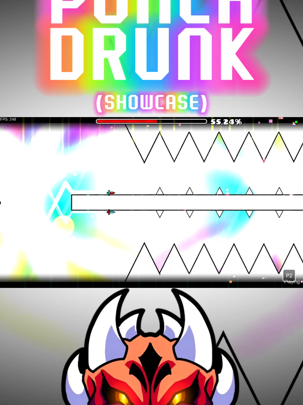 RESUBIDO: PUNCHDRUNK (SHOWCASE) 🔥🔥‼️‼️ #geometrydash #gd #punchdrunk #colores #elkiwisxd #elkiubitxd #Viral #parati #fyp #TikTokLIVE #parati #showcase 