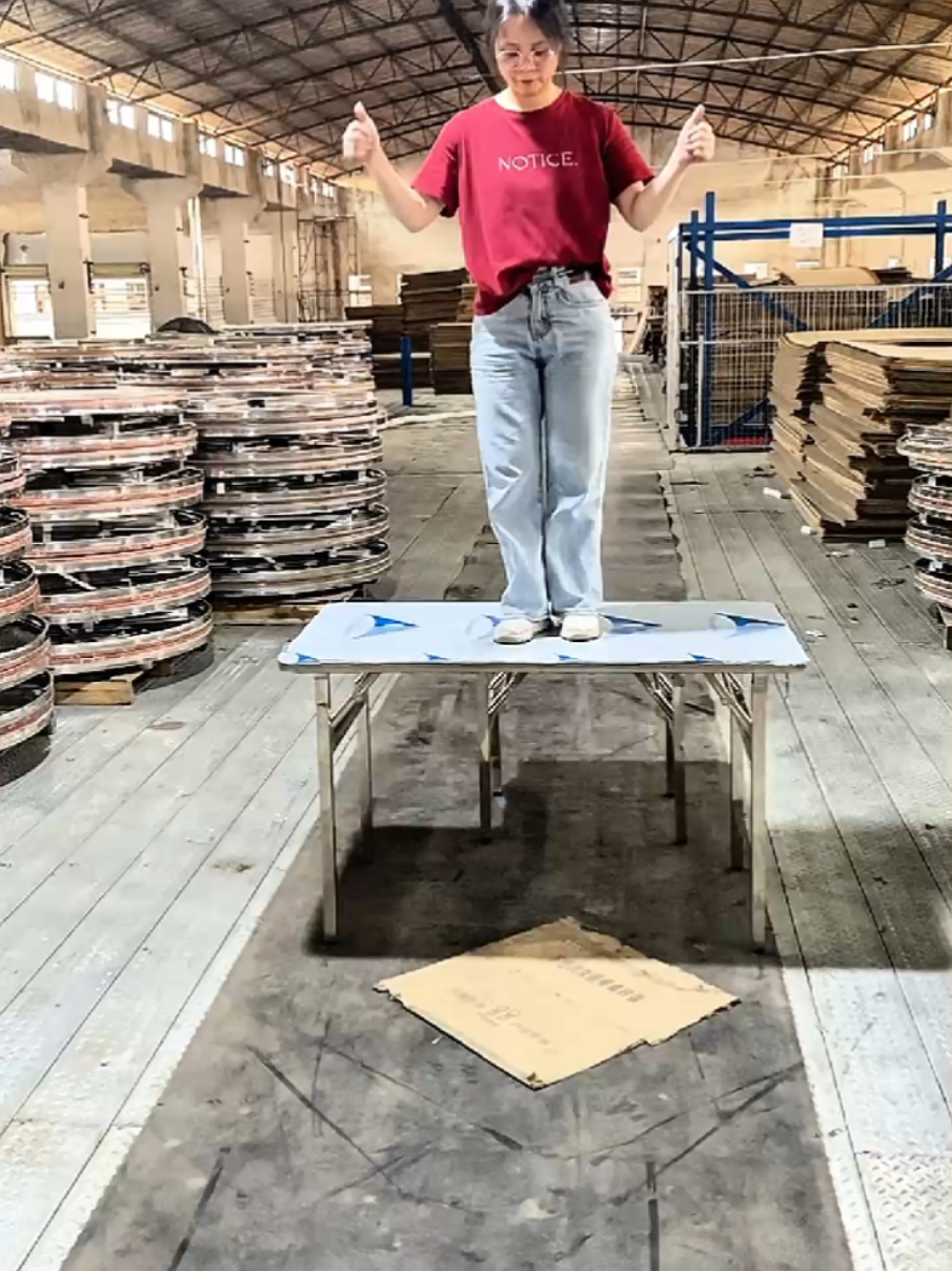 Bàn inox chân xếp gấp gọn đa năng, về thêm nhiều kích thước#bangapgon #giadung_giadinh01 #cuahangdodungnhabep1 #xuhuongtiktok 