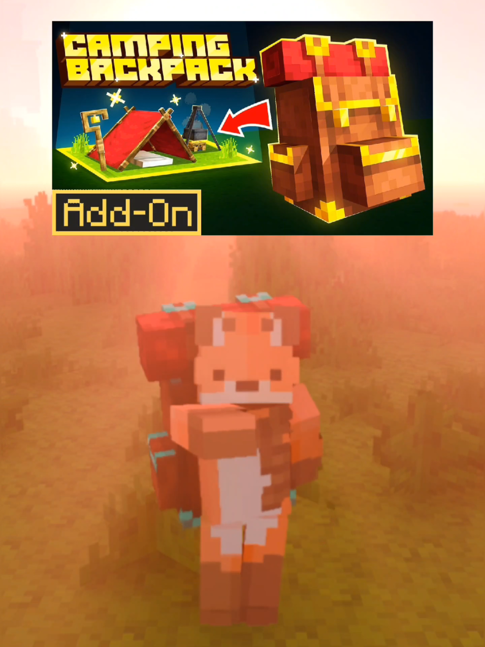 Camping Backpack Minecraft Bedrock 1.21.71+   #Minecraft #addons #addon #Viral #fyp #fypシ゚  #marketplace #bedrock #mods #español #minecrafttutorial  #mexico 
