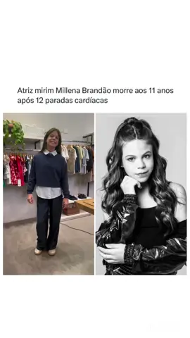 A atriz mirim Millena Brandão faleceu nesta sexta-feira, 2 de maio, aos 11 anos de idade. Conhecida por suas participações nas produções A Infância de Romeu e Julieta e Sintonia, Millena estava internada desde a última segunda-feira, 28 de abril. Na madrugada do dia 1º, seu estado de saúde se agravou, exigindo intubação. A jovem artista não resistiu após sofrer doze paradas cardíacas. #millenabrandao #fofoca #fofoquinha #fyp #ainfanciaderomeuejulieta #tiktok 