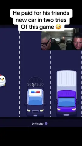 He paid for his friends new car in two tries of this game 😭 #fyp #streamer #streaming 