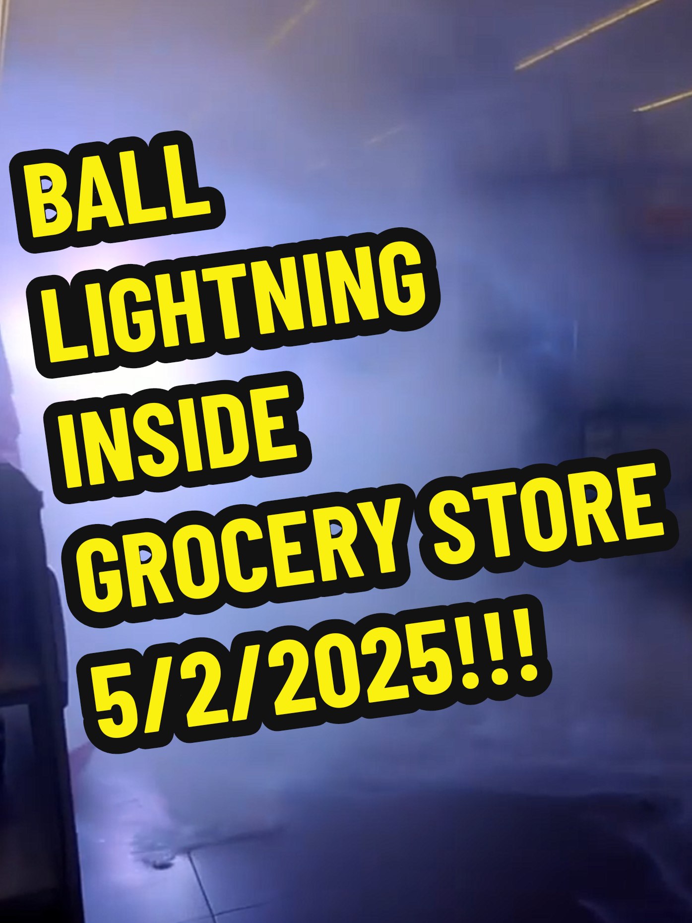 BALL LIGHTNING INSIDE GROCERY STORE!!??? (posted) 5/2/2025 WHAT APPEARS TO BE A BALL LIGHTNING OR SOME KIND OF RARE PHENOMENON MOVES ERRATICALLY THROUGHOUT GROCERY STORE CAUSING PEOPLE TO BE AMAZING AND STUNNED AT THE SAME TIME!! NOBODY WAS HURT IN THIS EVENT AND NO DANGEROUS ACTIVITY WAS TAKEN PLACE. (this video is for entertainment and educational purposes only) THOUGHTS? #creatorsearchinsights #ufosighting #ufo #ball #lightning #paranormal #viral #trendingvideo #fyp #ufos #spirit #scarytiktoks #bible #jesus 